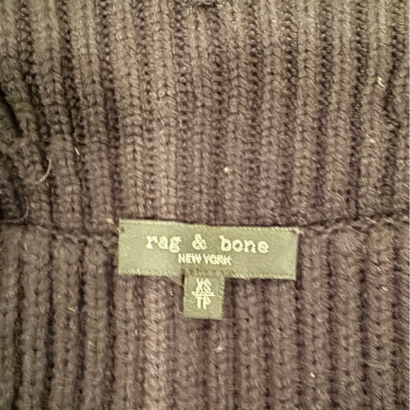 Rag & Bone Mikaela Navy/Black Bomber Jacket- Size XSmall - Picture 9 of 12